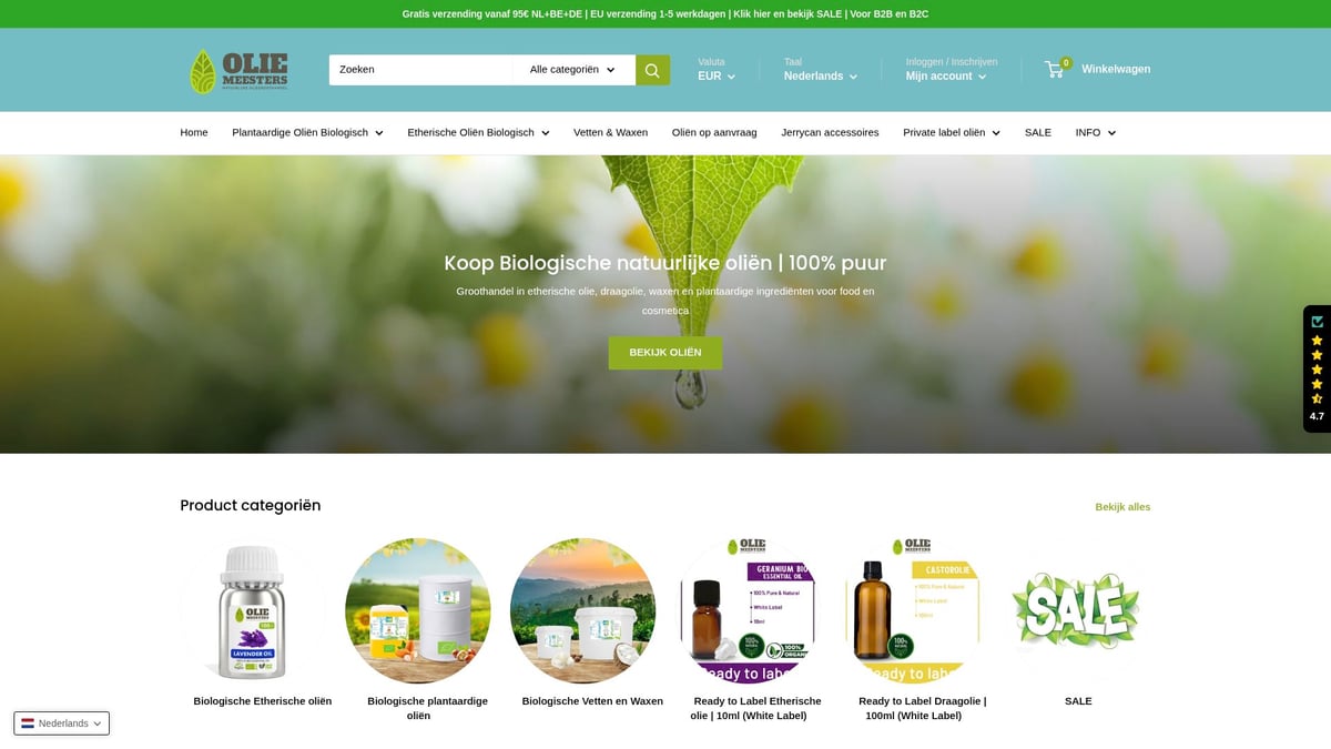 Organic Oils Wholesale Guide: Inkoop & Trends 2026 - Oliemeesters: Specialist in biologische groothandelsoliën