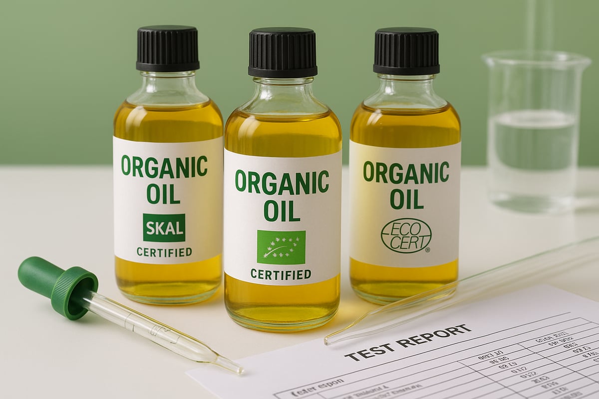 Kwaliteitscriteria en certificering bij biologische oliën
