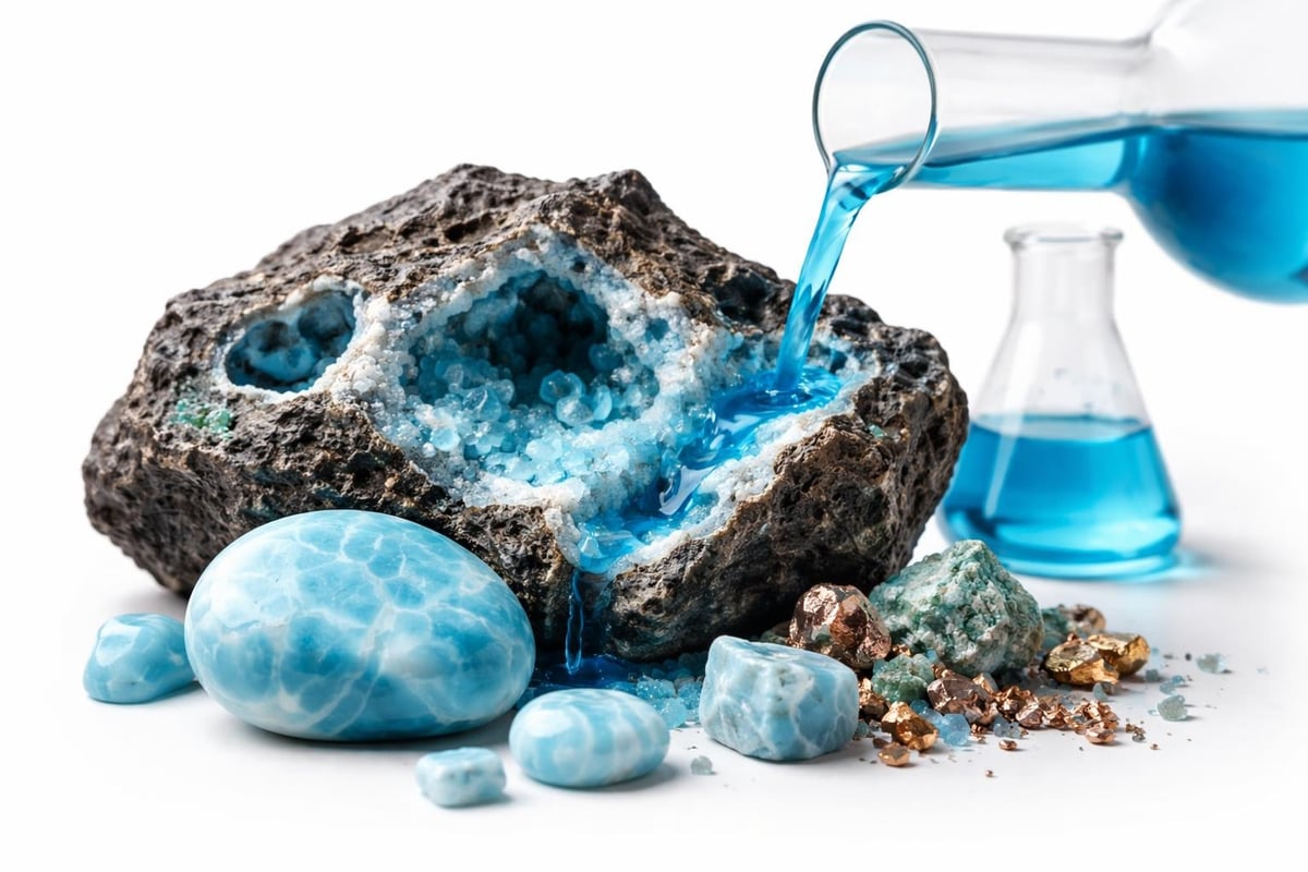 Larimar volcanic formation