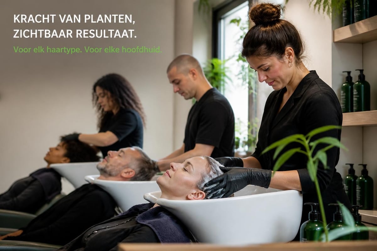 Vegan shampoo toepassingen in salon