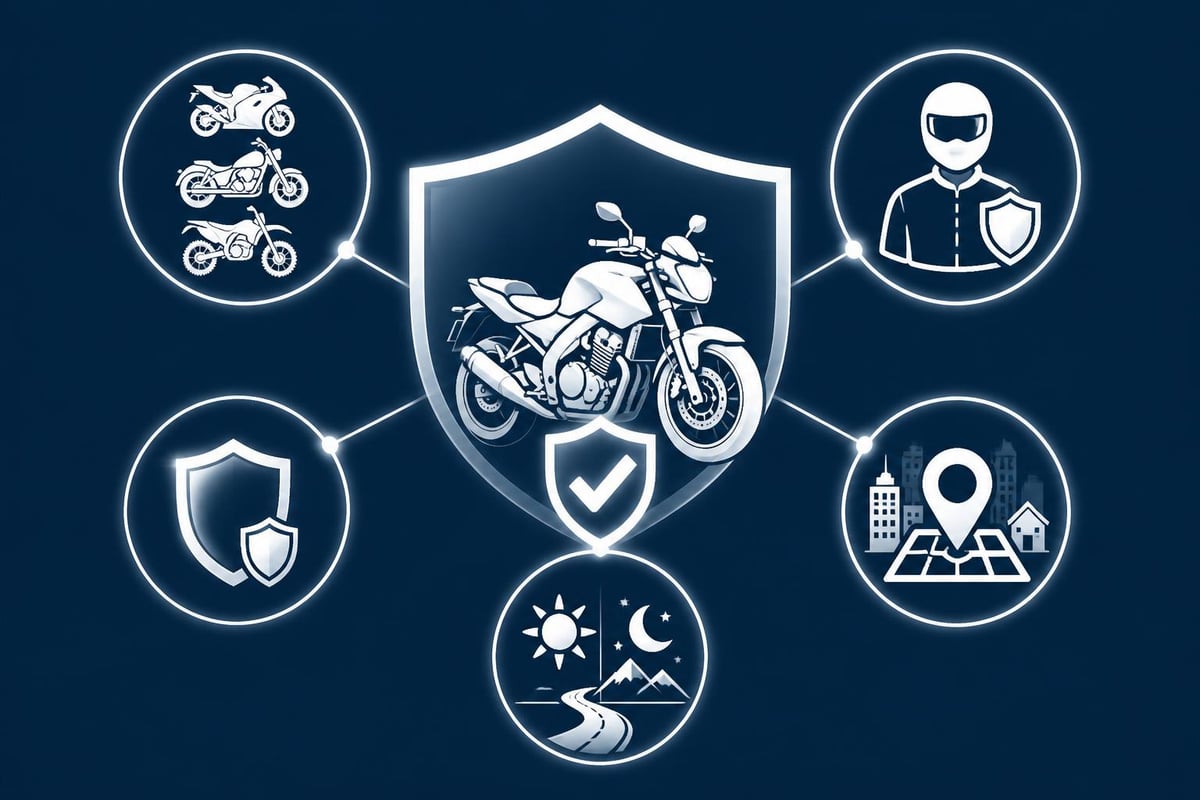 Seguros de Moto Calcular: Guía Completa 2026 1 Motorcycle insurance calculation factors