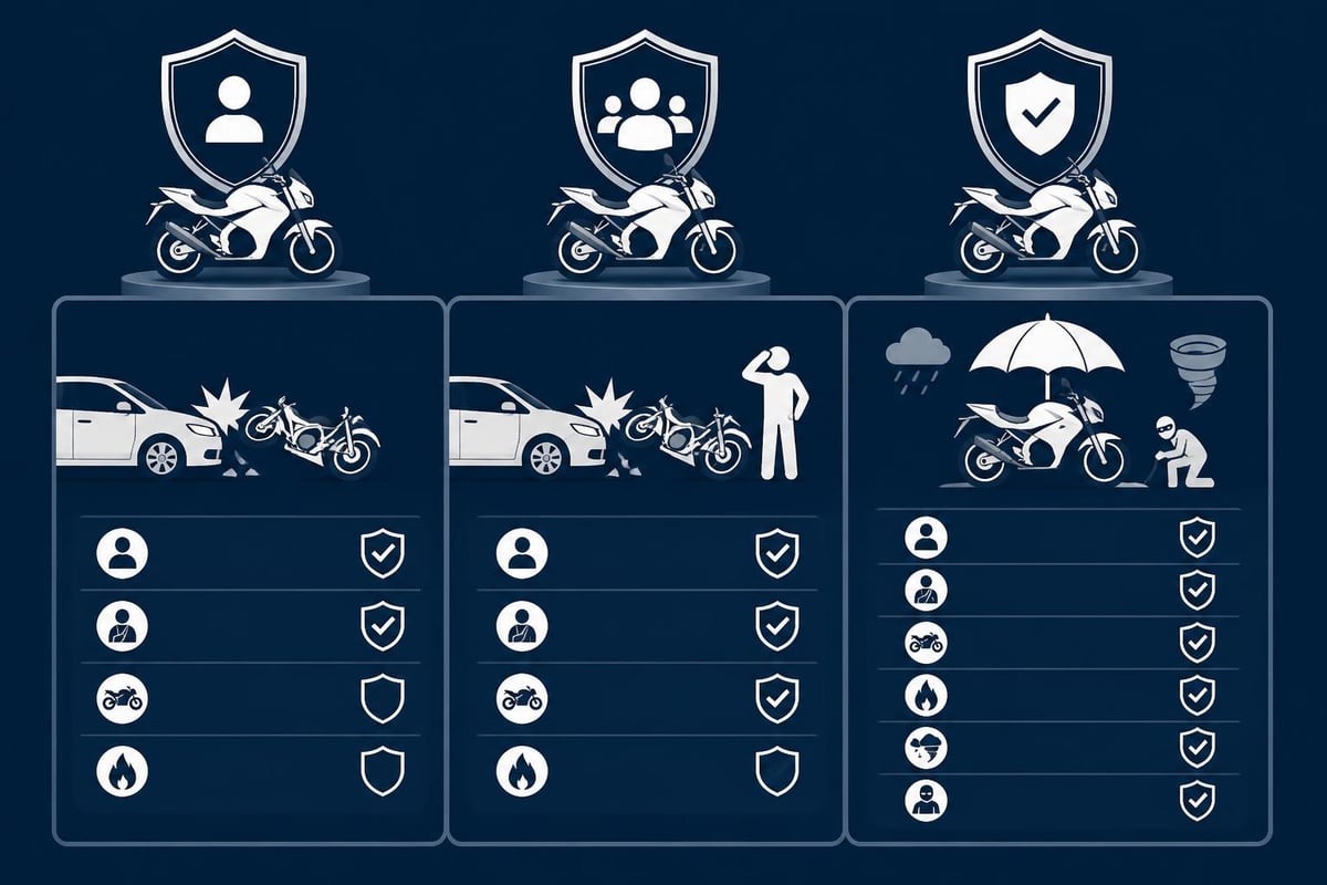 Seguros de Moto Calcular: Guía Completa 2026 2 Insurance coverage comparison