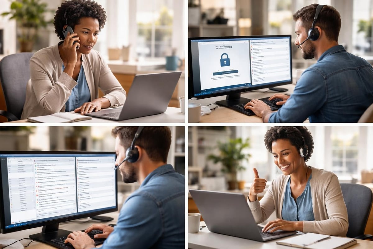 Remote support process