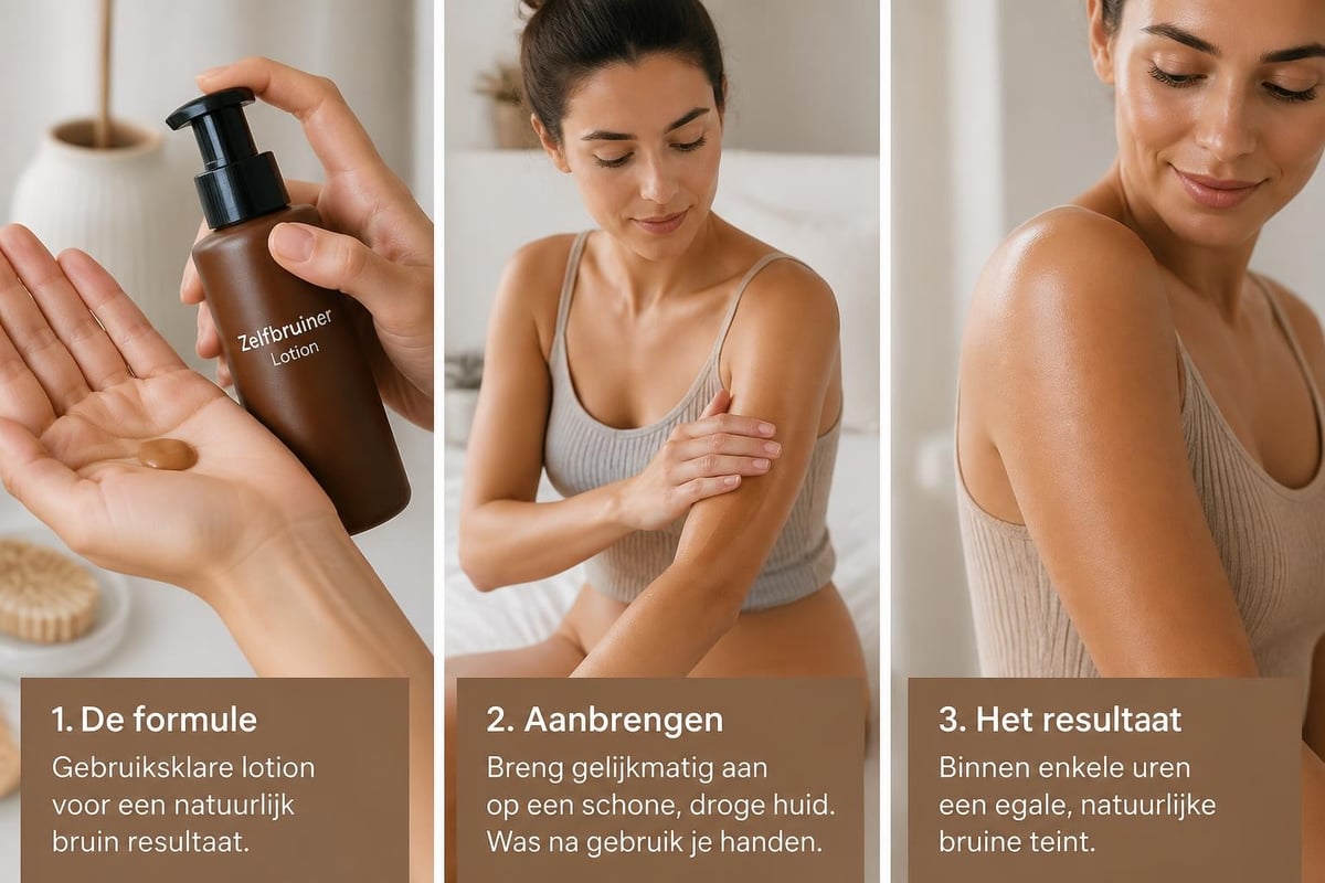 Zelfbruiner lotion aanbrengen