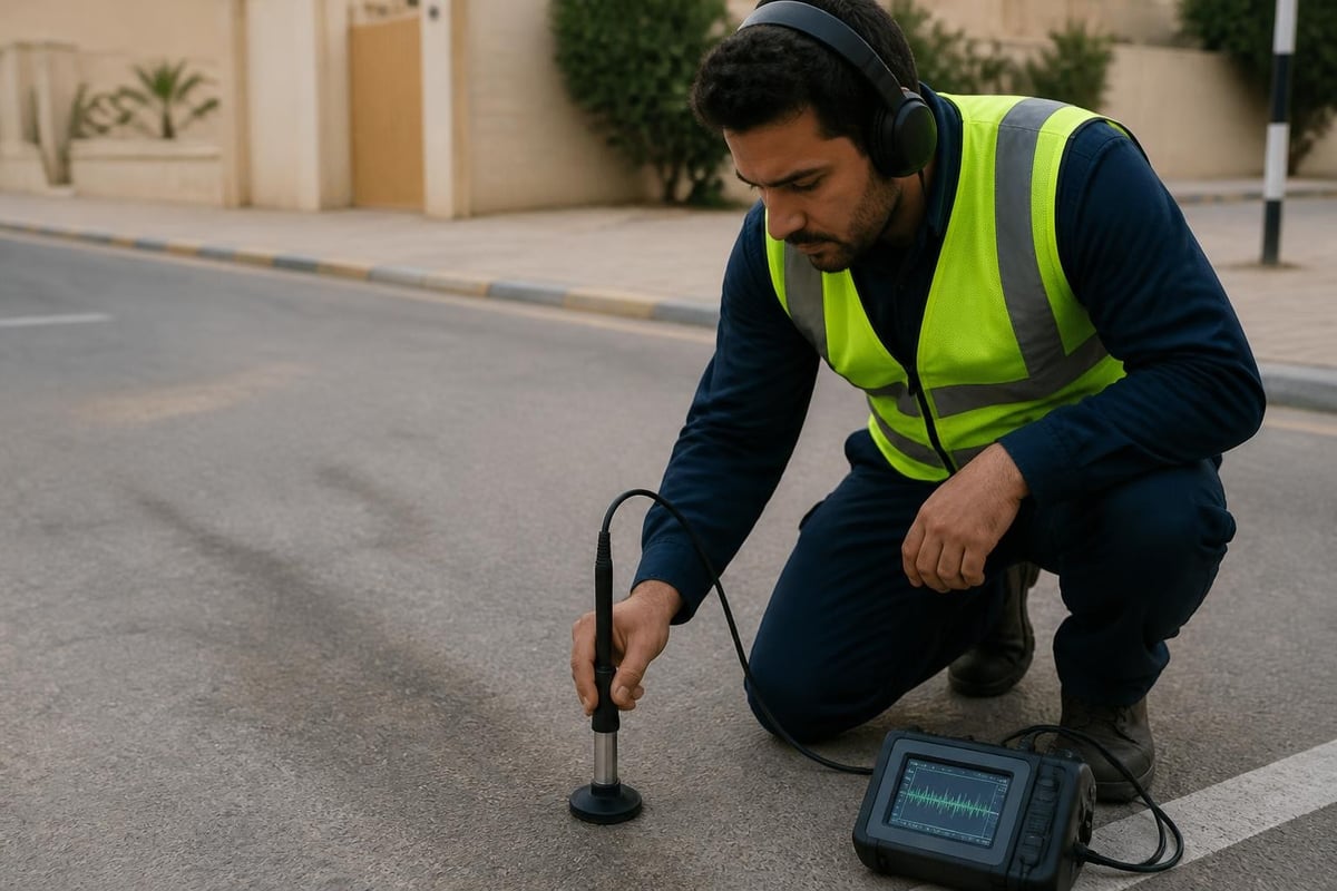 أجهزة كشف التسريب الصوتية المتطورة المستخدمة في كشف تسربات المياه