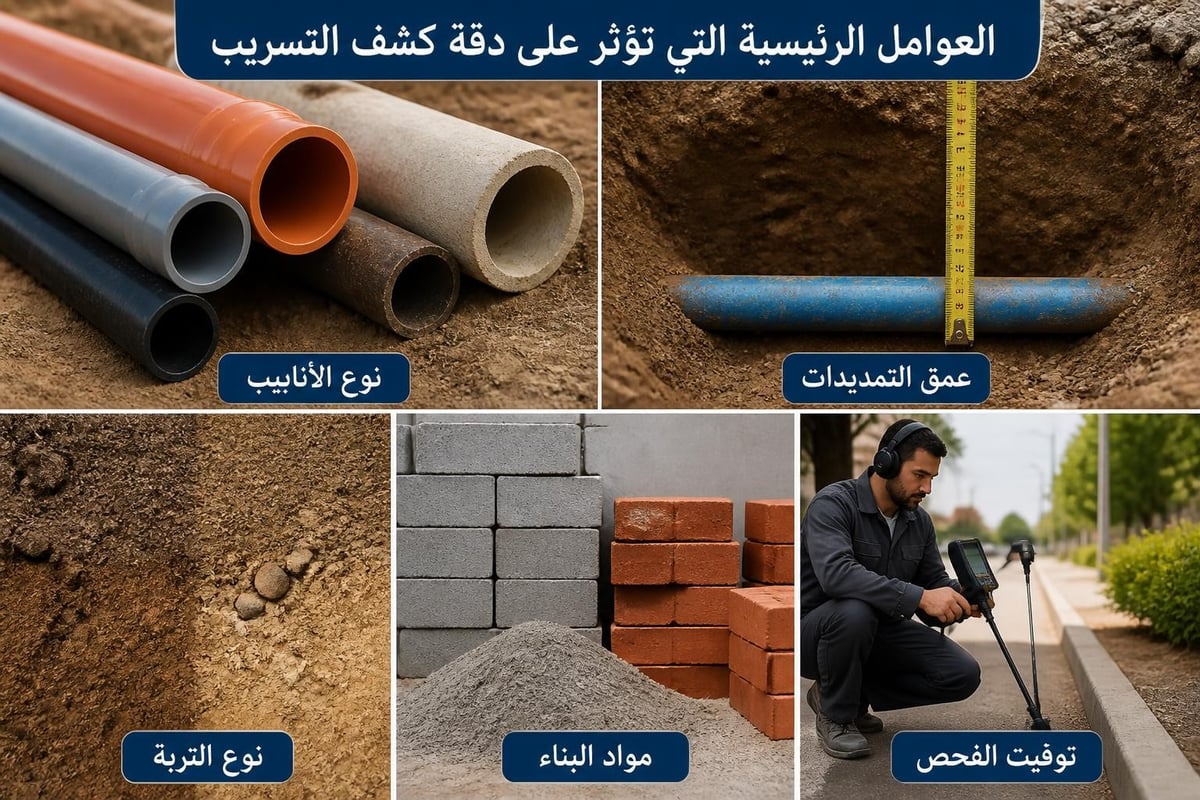 عوامل نجاح كشف التسريب بدقة عالية