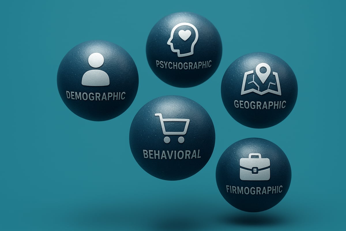 Les principaux types de segmentation de marché