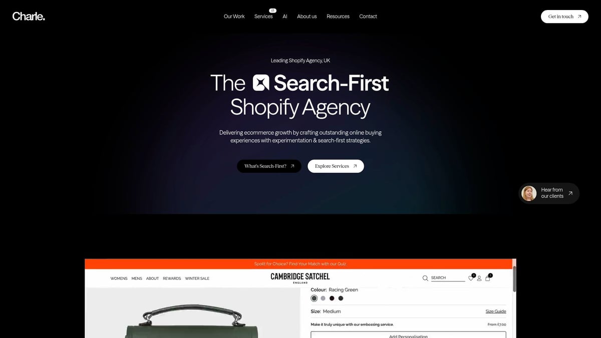 7 Essential Shopify Design Experts for Stunning Stores in 2026 - Charle