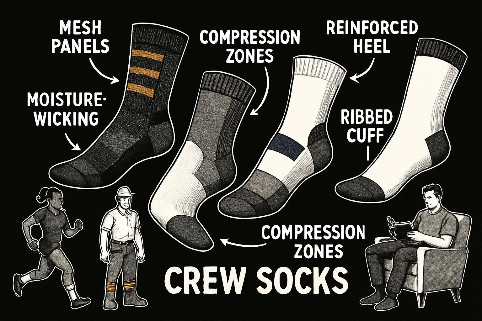 Performance Features: What to Look for in 2025’s Best Crew Socks