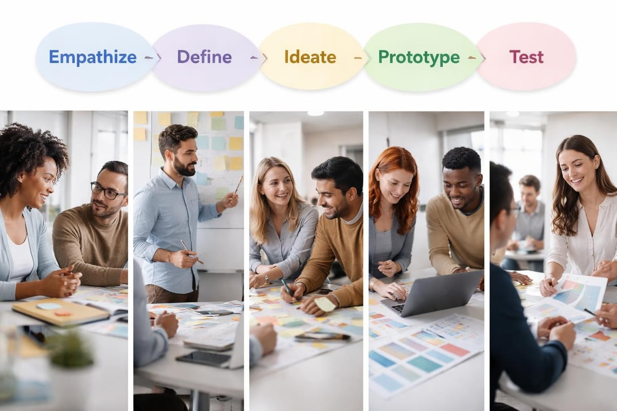 Design thinking training phases