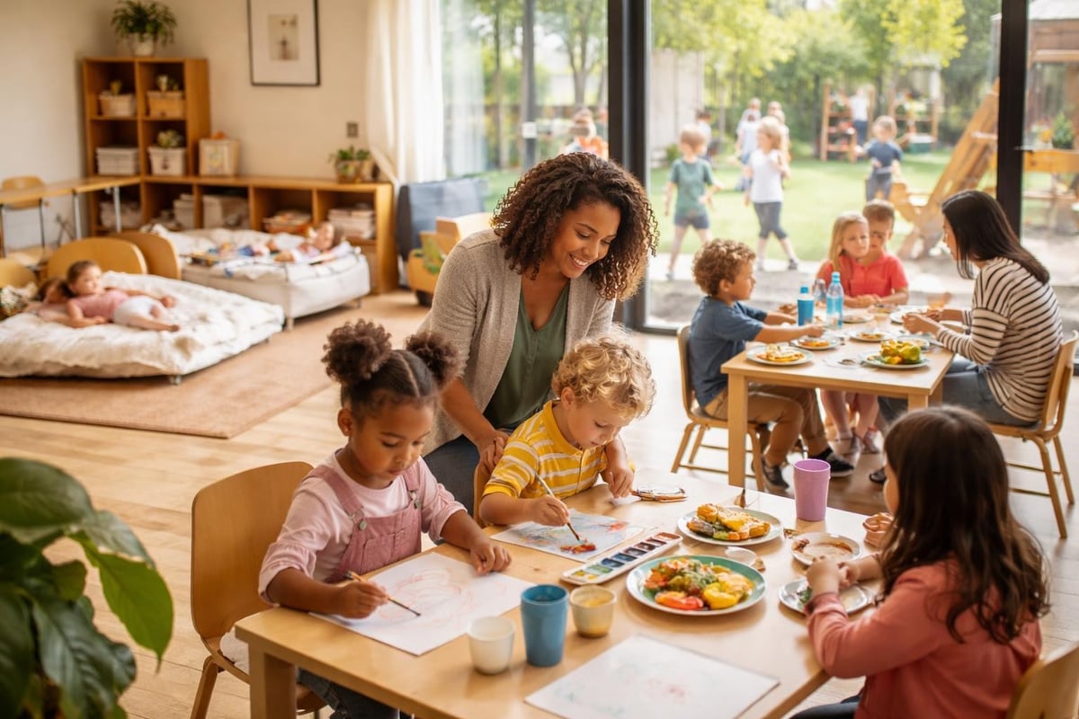 Daily schedule in second home childcare