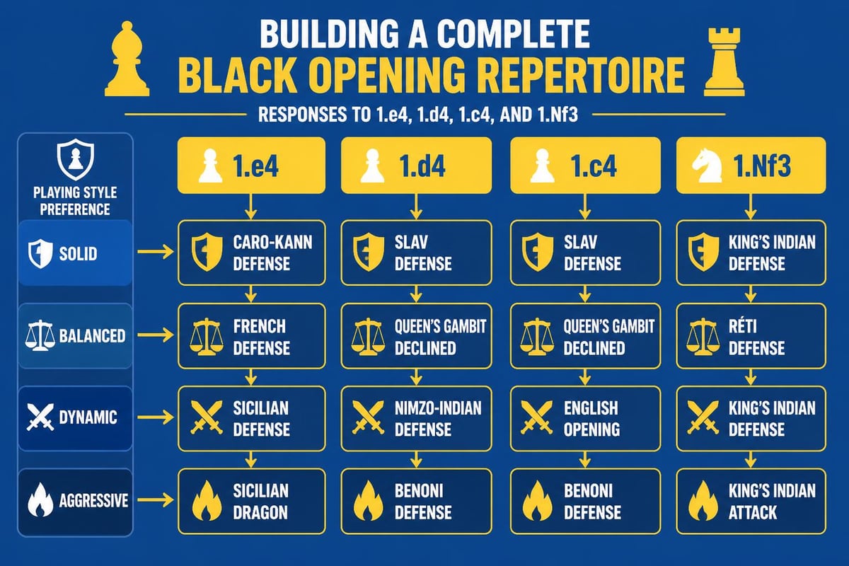 Chess opening repertoire structure