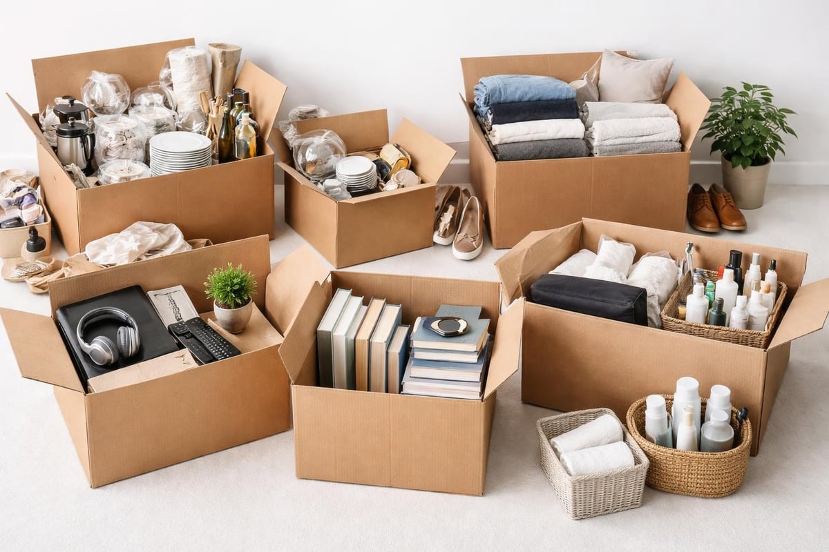 Room-by-room packing method