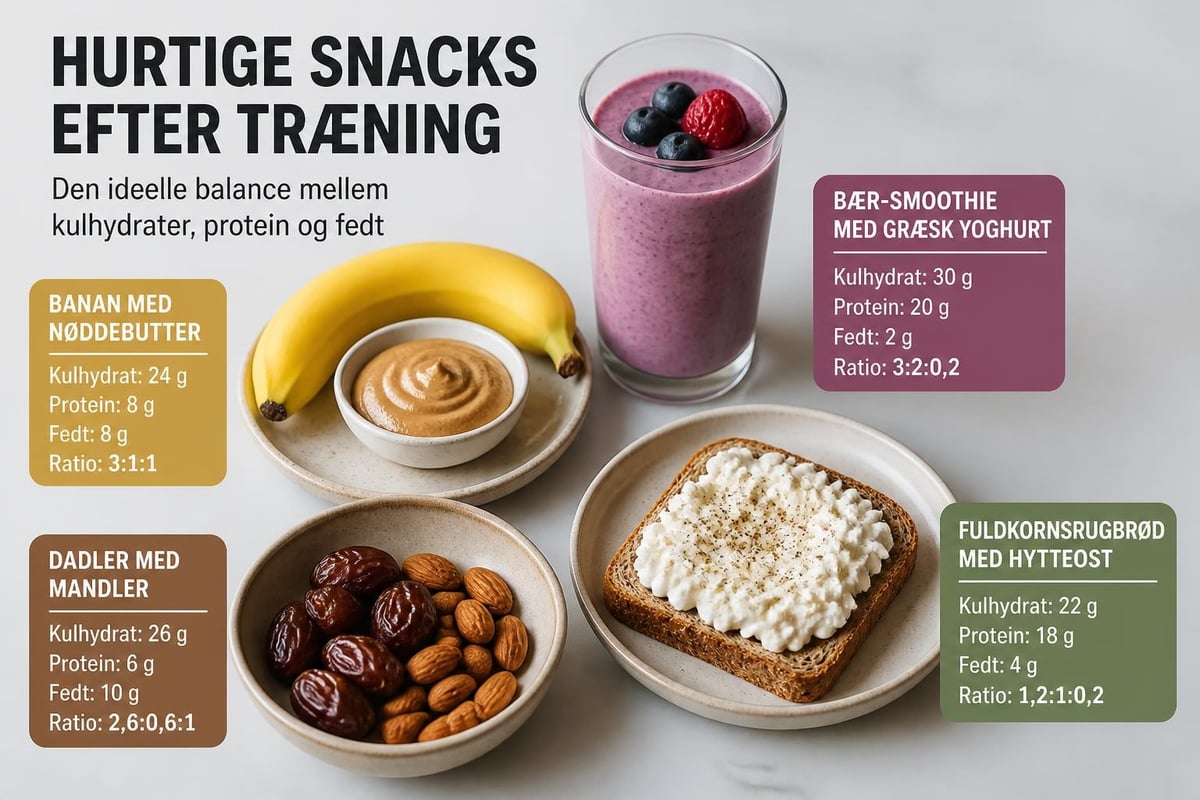 Sunde post-workout snacks