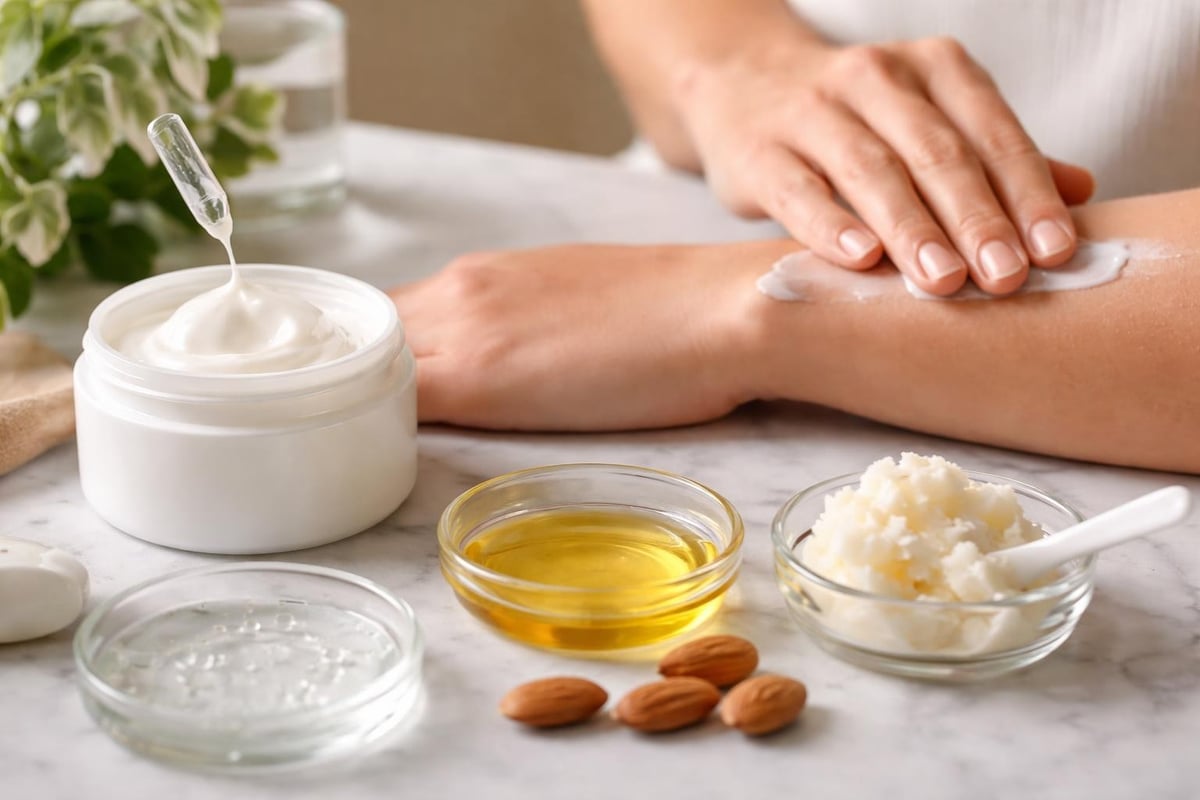 Moisturiser ingredient types