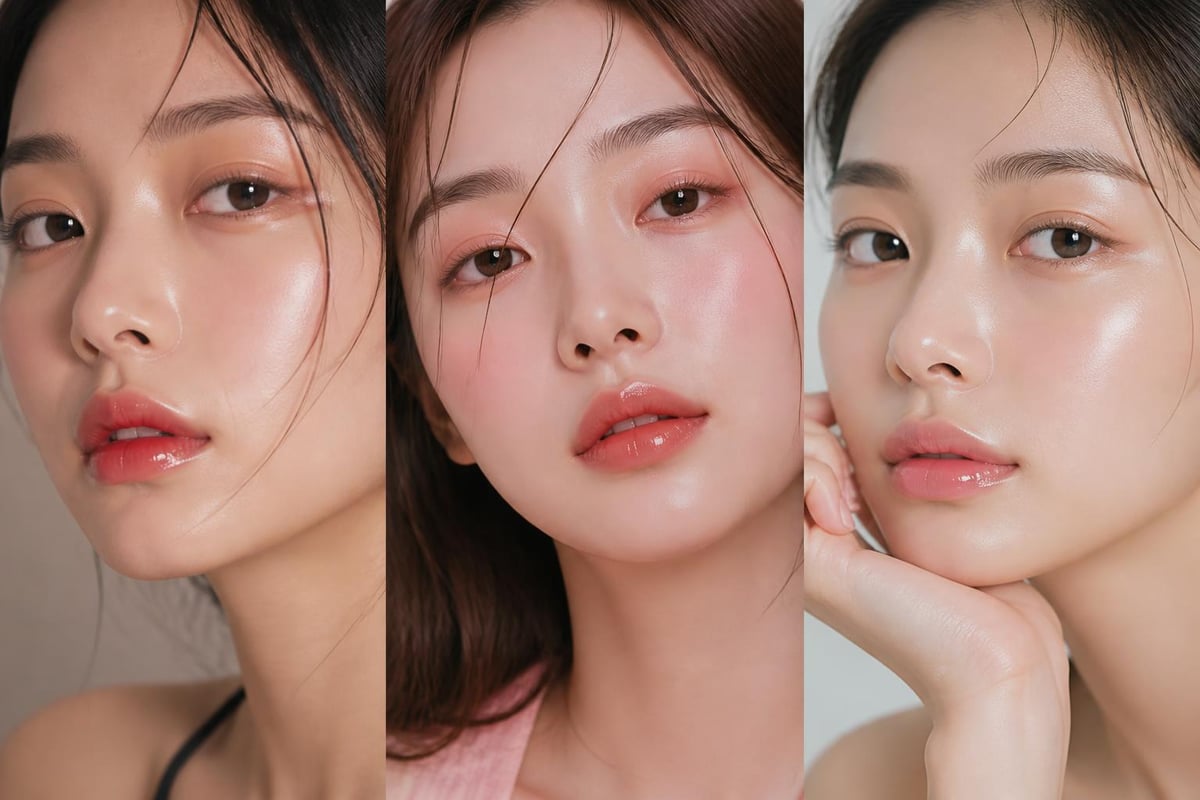 Korean glossy lip trend evolution