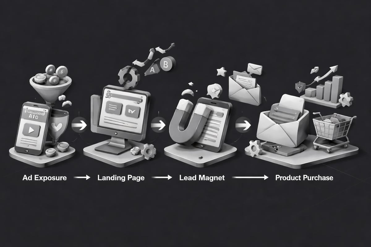 Paid advertising funnel