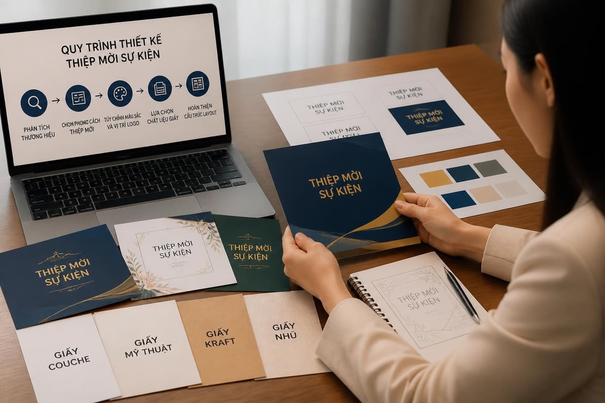 Quy trình thiết kế thiệp mời sự kiện