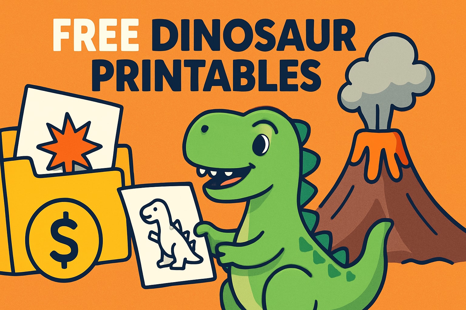 8 Fun Free Dinosaur Printables for Kids in 2025