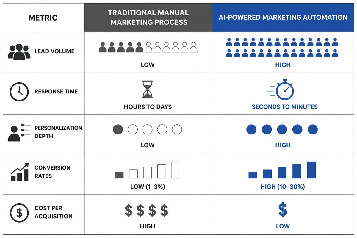 AI marketing workflow comparison