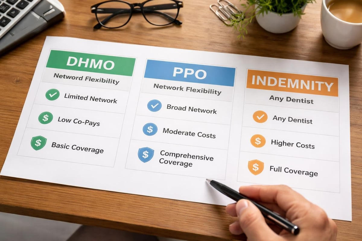 Texas dental insurance plan types comparison