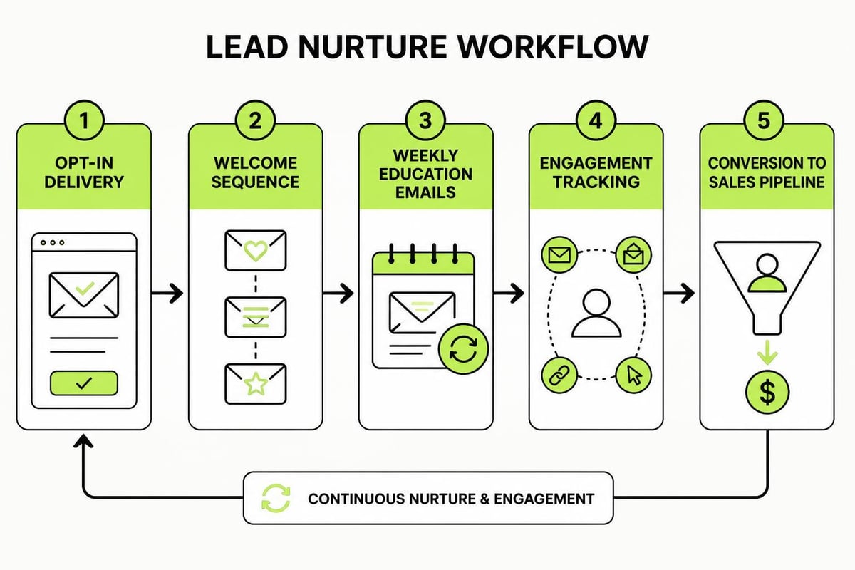 CRM nurture workflow