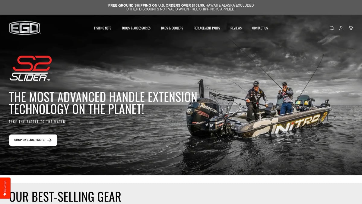 9 Essential Fish Nets For Fishing Every Angler Needs In 2025 - EGO S2 Slider Landing Net