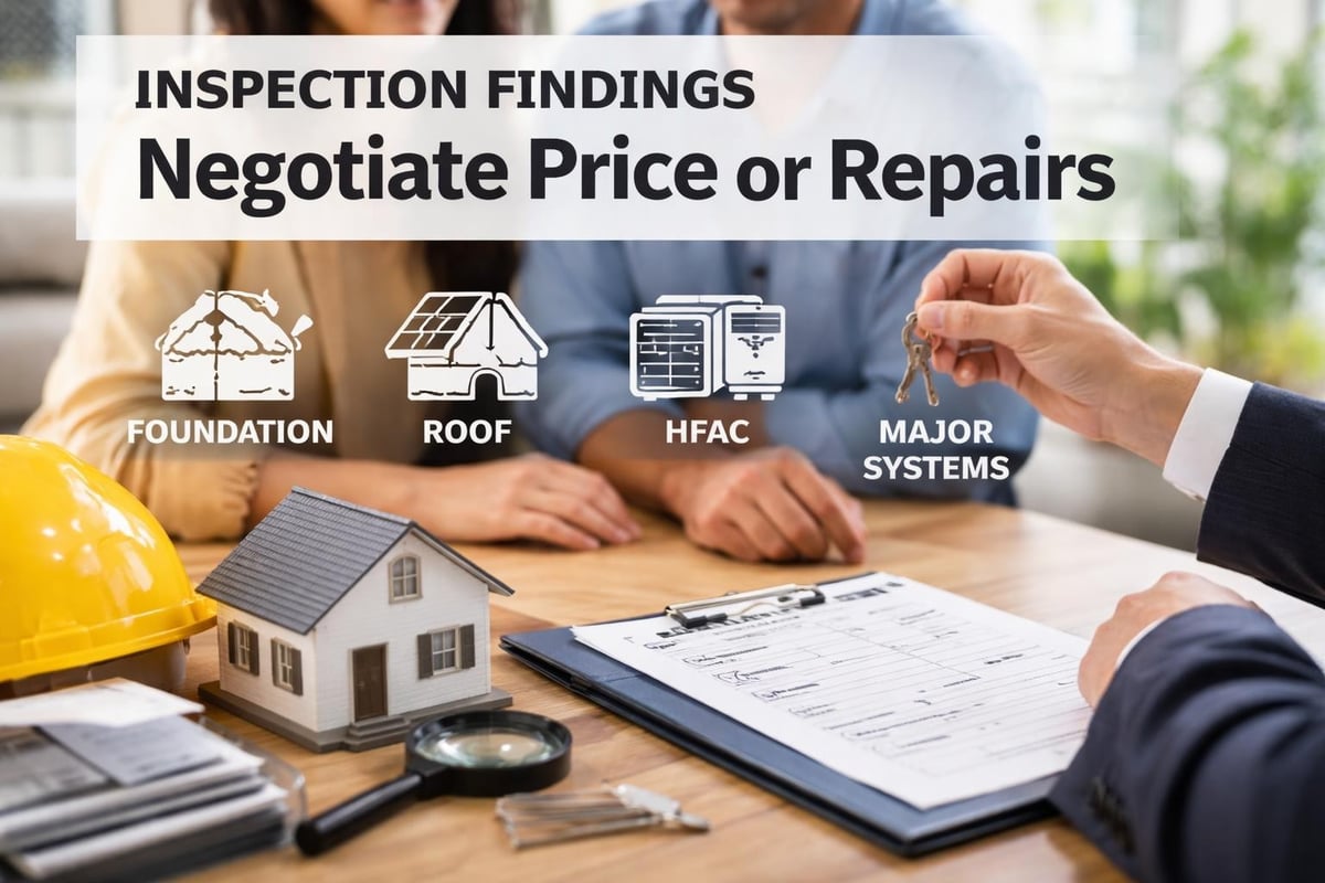 Home inspection negotiation leverage
