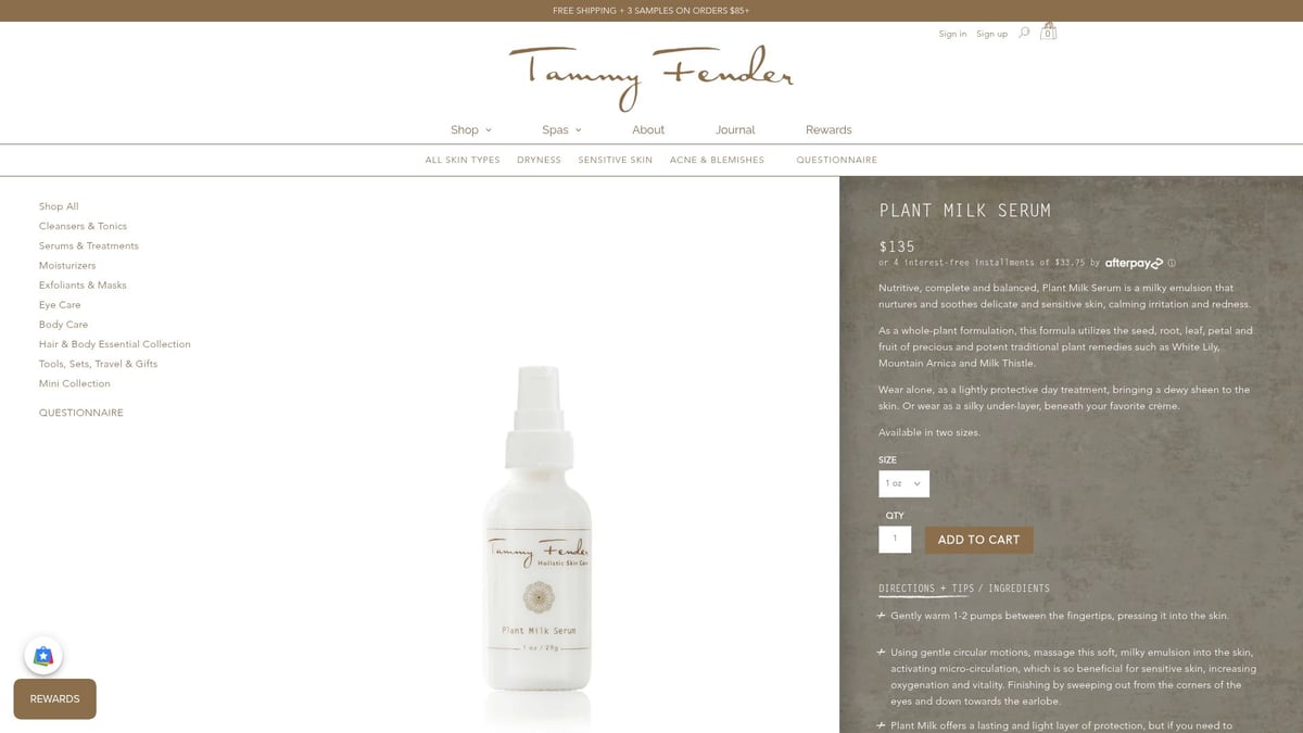 Top 7 Natural Rosacea Skin Care Products To Try In 2026 - Plant Milk Serum by Tammy Fender