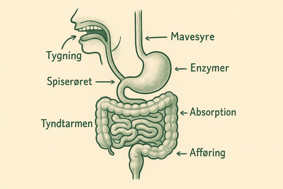 Fordøjelsesprocessen Trin for Trin: Fra Mund til Endetarm