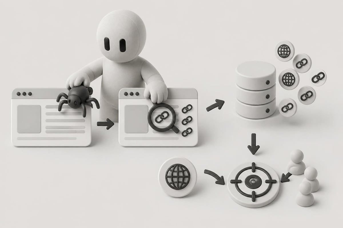 Backlink crawler indexing process