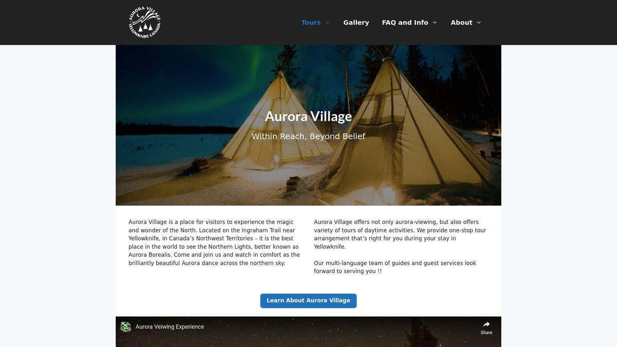9 Best Aurora Borealis Photo Tours to Book in 2025 - Aurora Village – Yellowknife Photo Tours