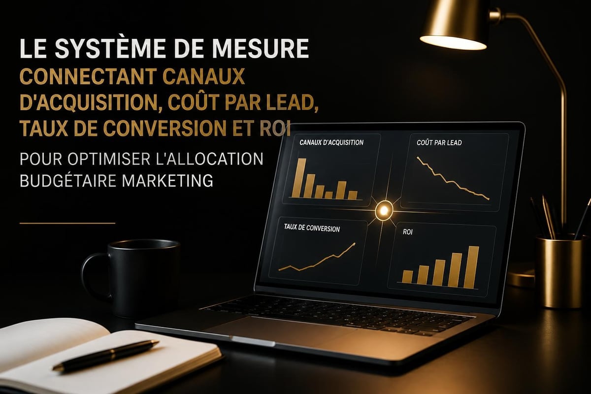 Dashboard de métriques marketing