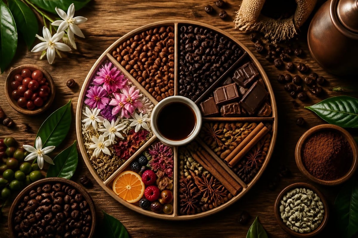 Profils aromatiques café bio