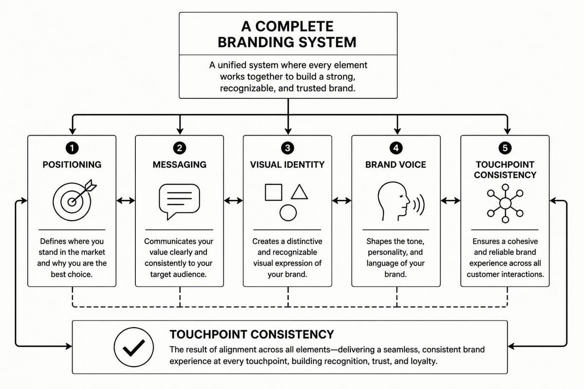 Branding development layers