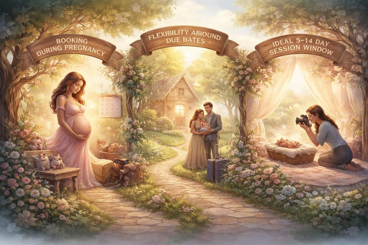 Newborn photography timeline