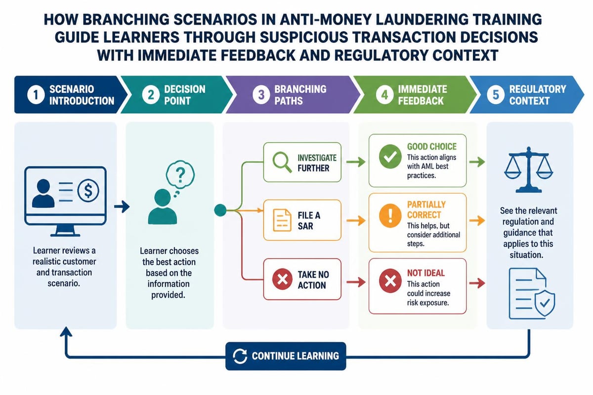 Scenario-based compliance learning