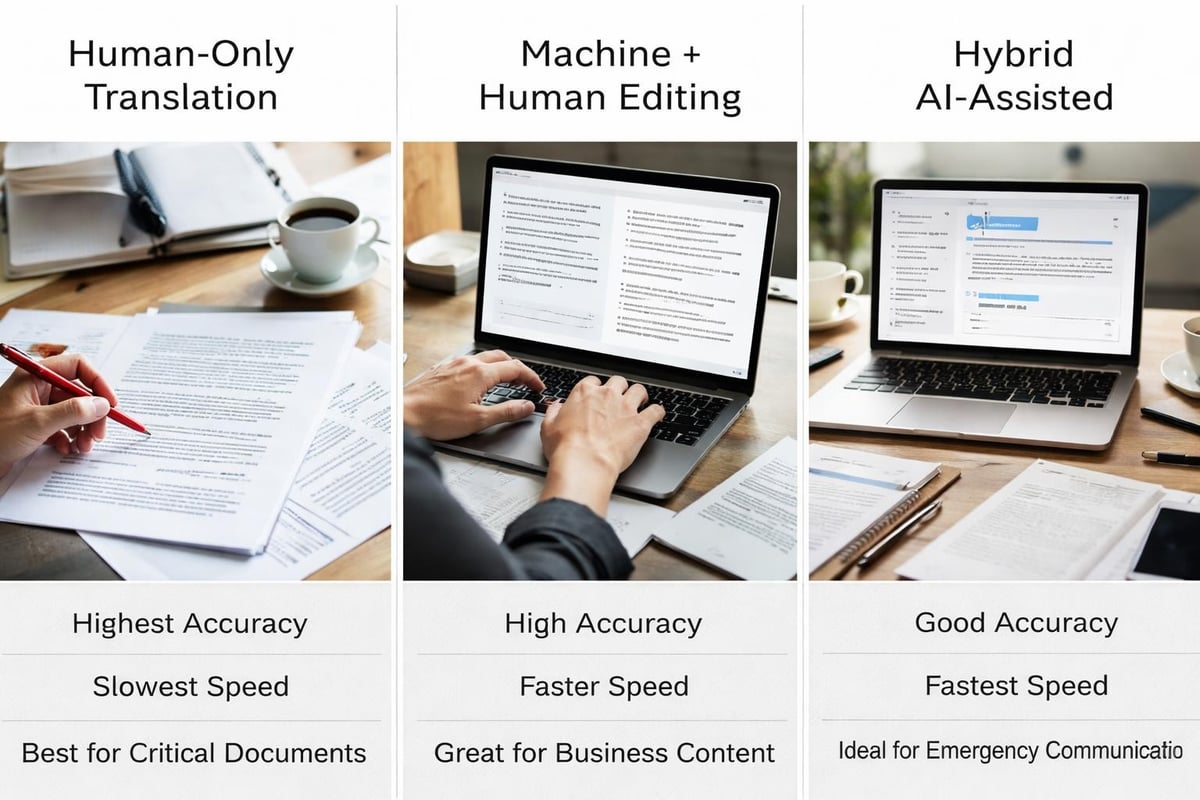 Translation service delivery models