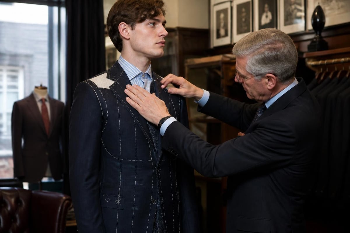 Bespoke suit fitting adjustments
