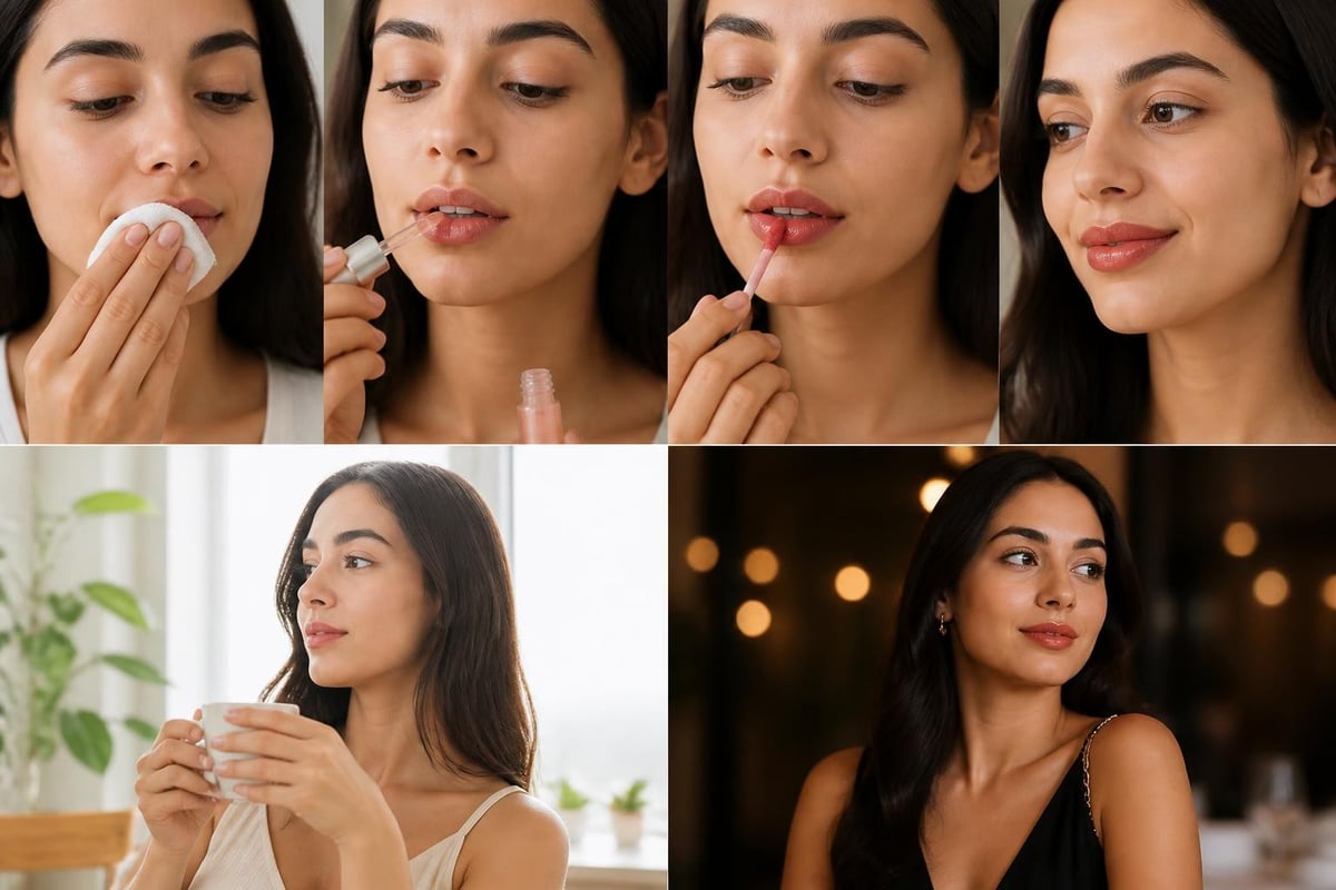 Lip care routine steps