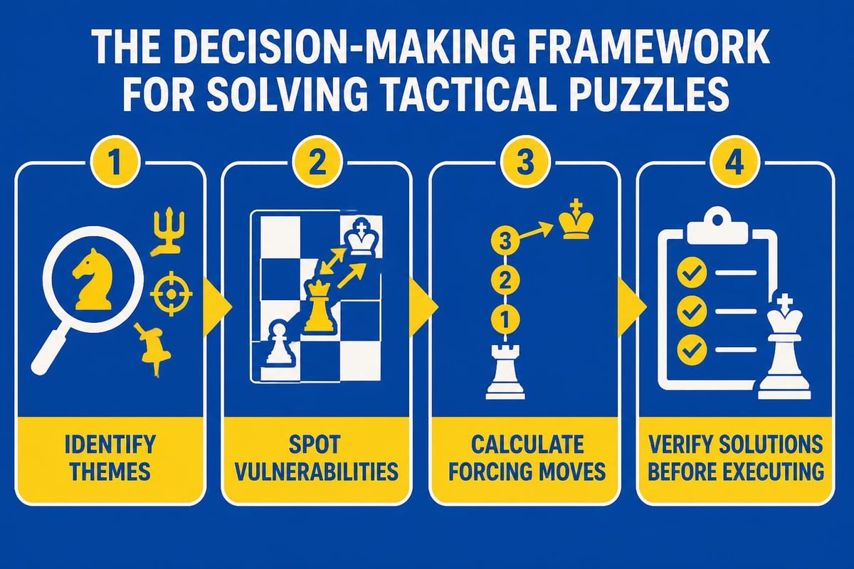Analytical thinking process for chess tactics