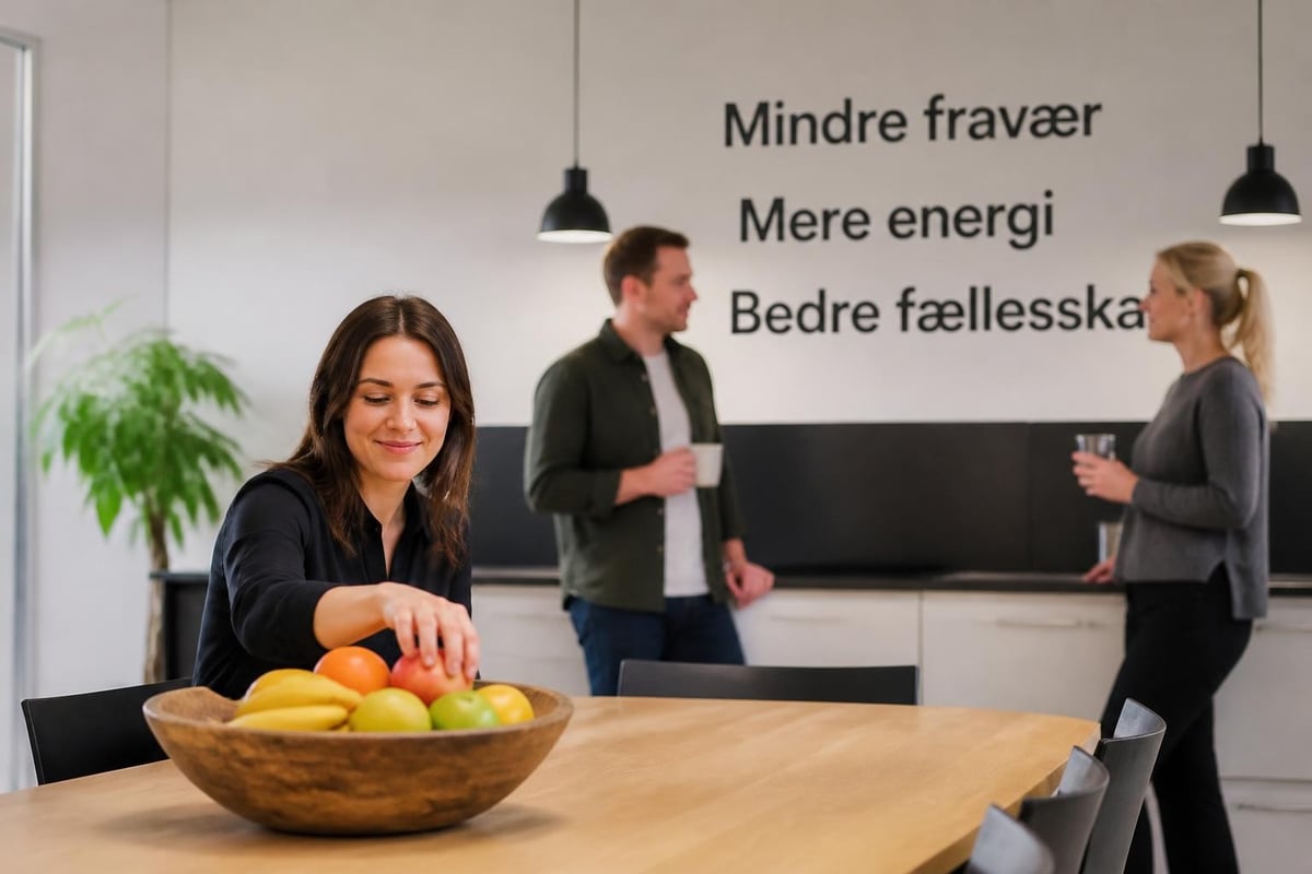 Medarbejdertrivsel og frugtordning sammenhæng