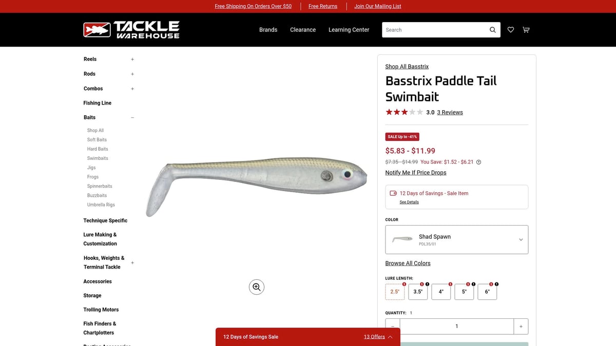 Top 7 Best Bass Lures for Big Catches in 2026 - Basstrix Paddle Tail Swimbait