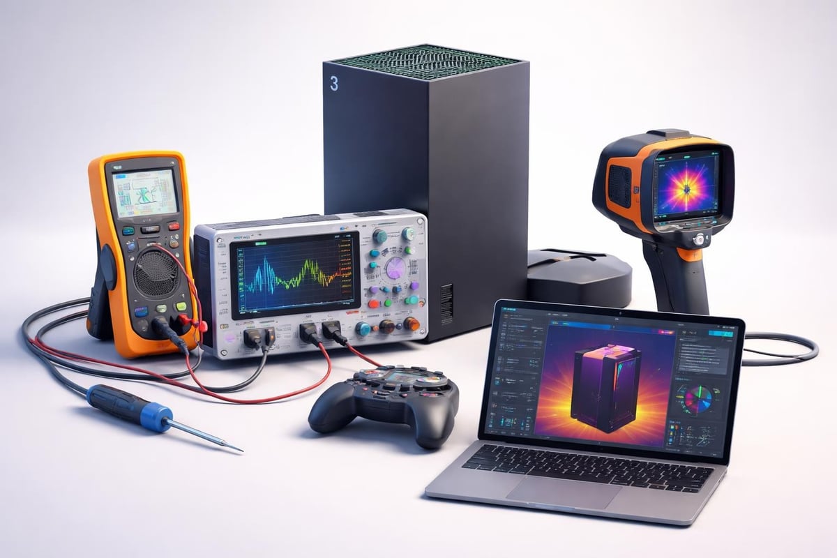 Professional xbox repair diagnostic equipment