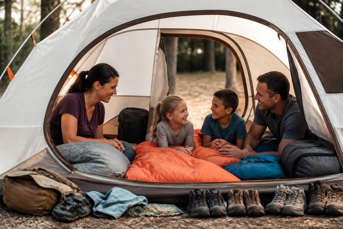 Family tent size calculation