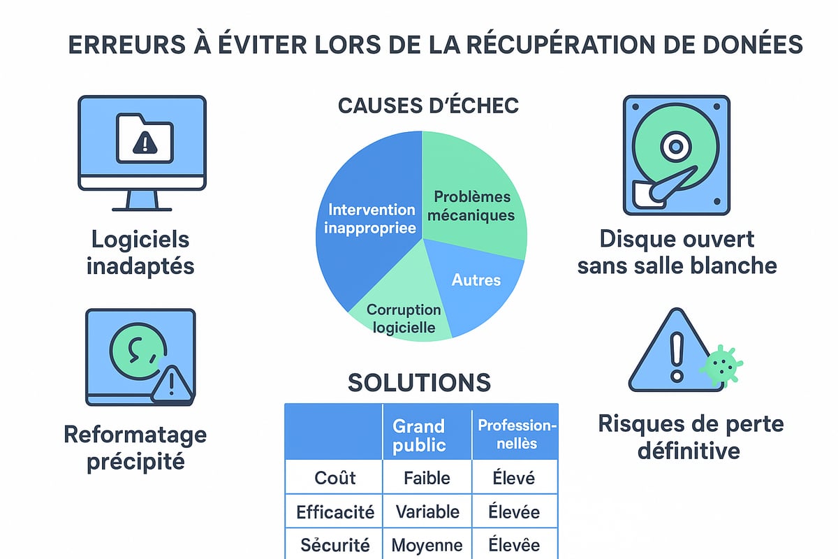 Limites, risques et erreurs à éviter lors de la récupération de données