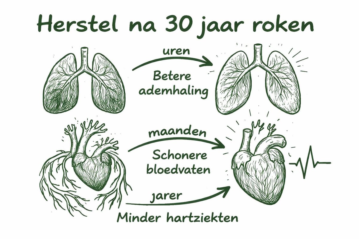 Lichamelijk herstelproces na stoppen