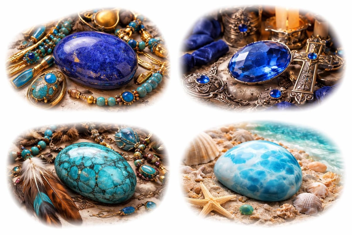 Blue gemstone symbolism across cultures