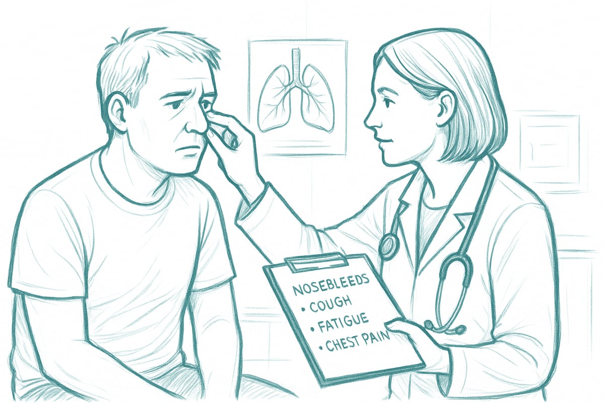 Diagnostic Steps: From Nosebleeds to Lung Cancer Detection