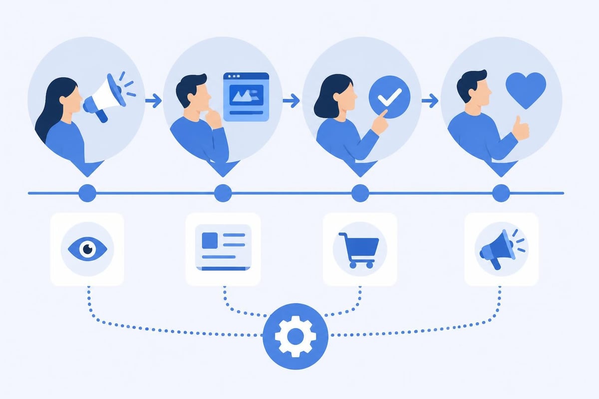 Customer journey automation stages